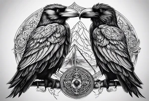 Hugin y munin tattoo idea