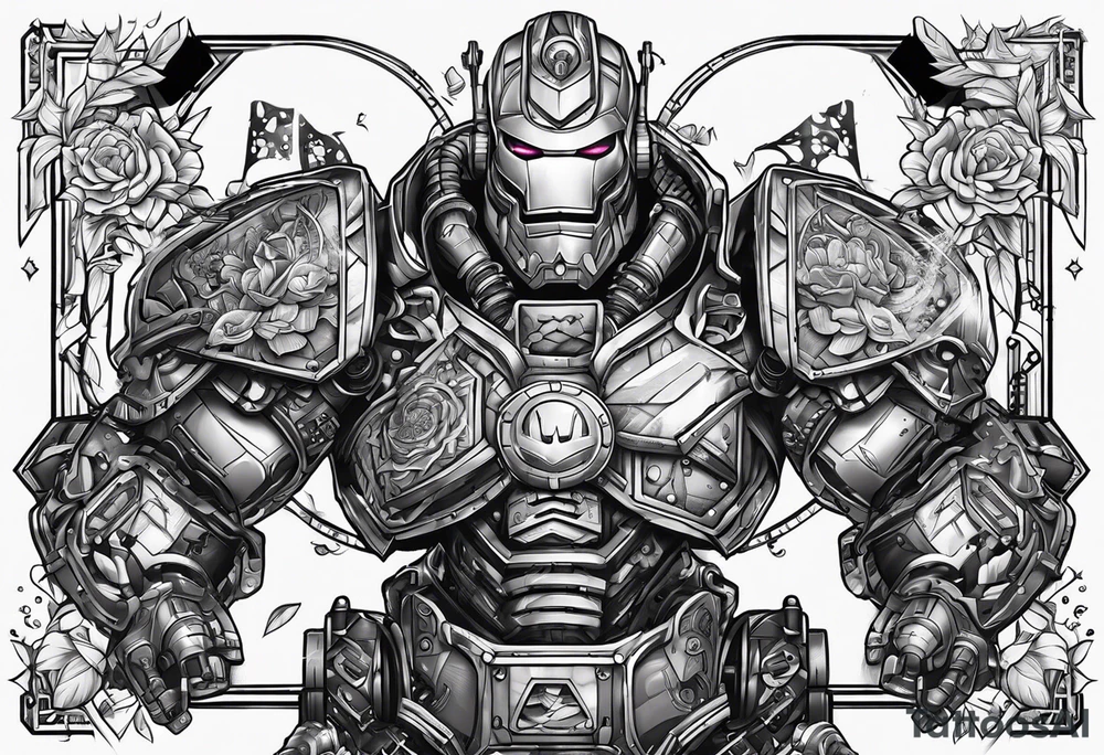Robotic Cyber criminal tattoo idea