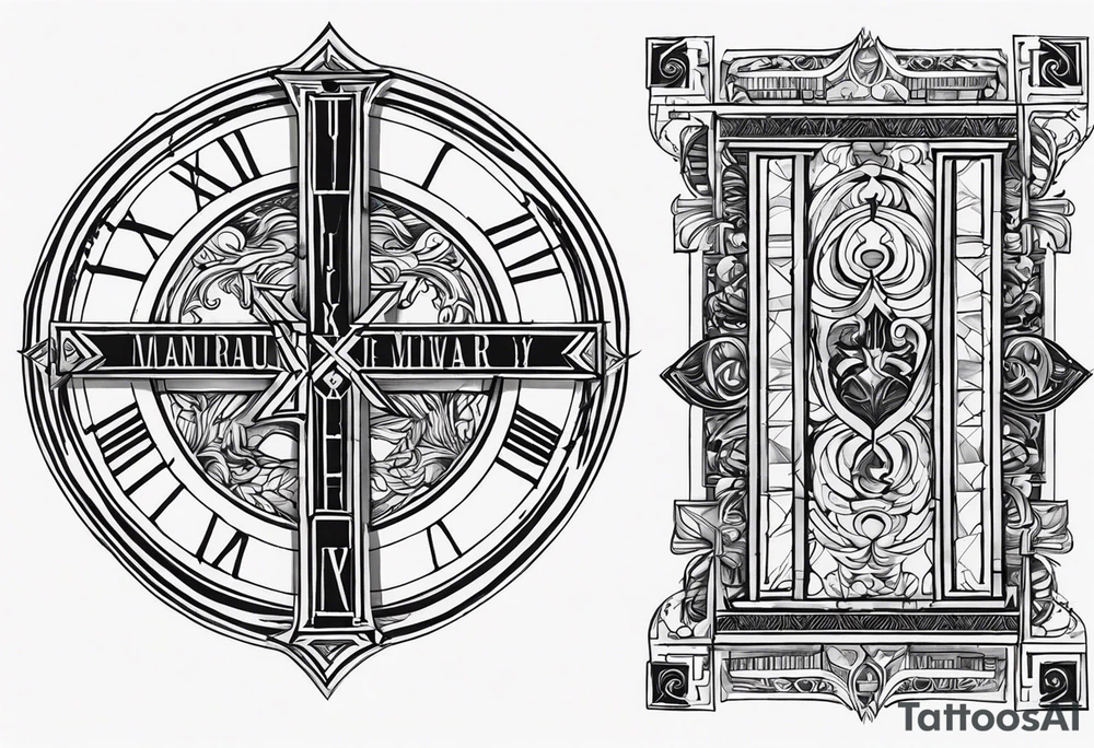 roman numeral January 1 1975 and February 4 969 tattoo idea