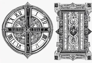 roman numeral January 1 1975 and February 4 969 tattoo idea