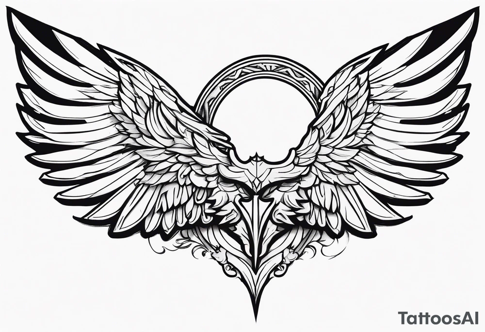 Valkyrie wings tattoo idea