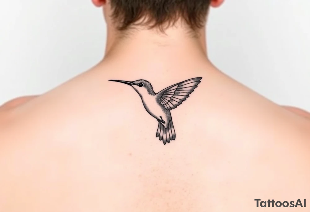 Small memorial tattoo with hummingbird for mom tattoo idea