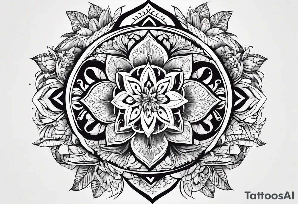 The words: "Pura vida" changed with nature, Spirituality, Meditation and something that resembles slowing down tattoo idea