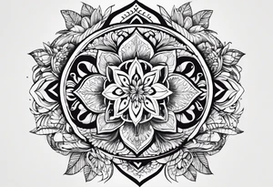 The words: "Pura vida" changed with nature, Spirituality, Meditation and something that resembles slowing down tattoo idea