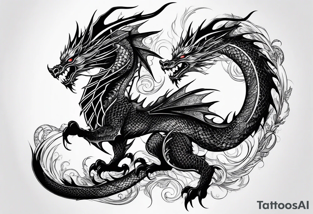 dragon tattoo idea