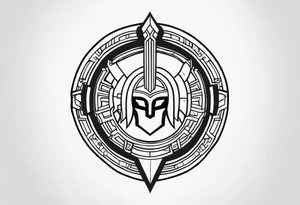Ancient spartan symbol tattoo tattoo idea