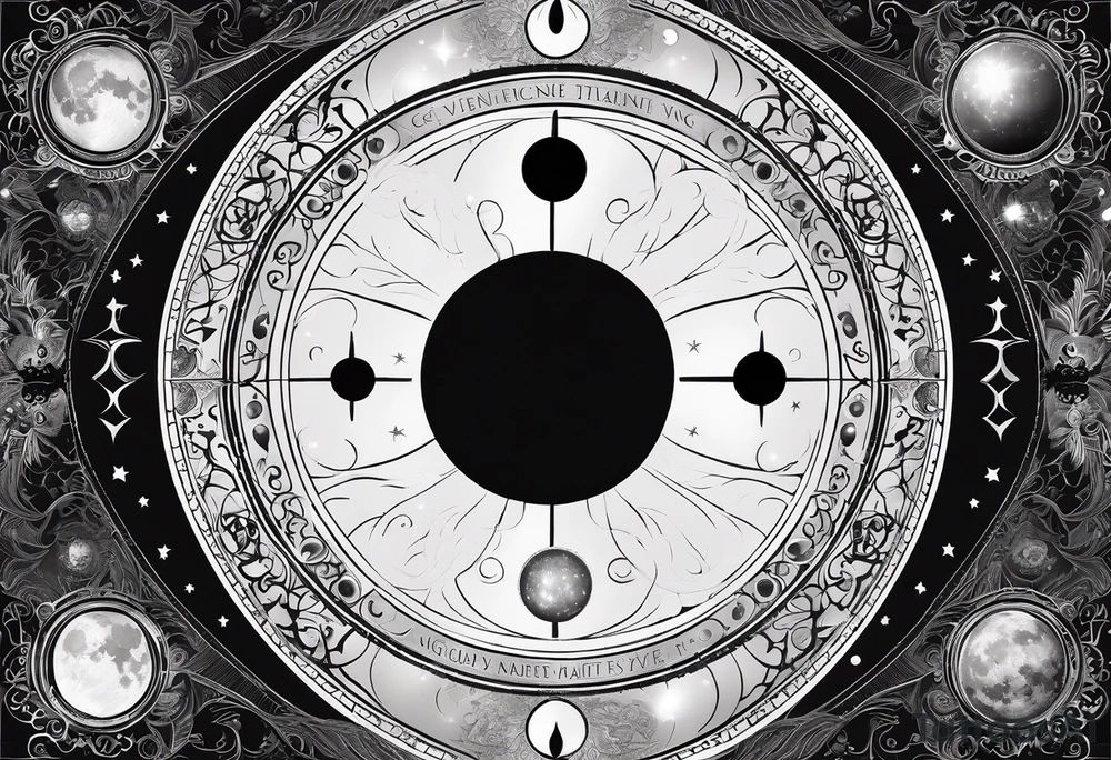 Astrology, Gemini, Natal Chart, angelic, soul mates, vision, planetary, ying yang, the moon, third eye, armband tattoo idea