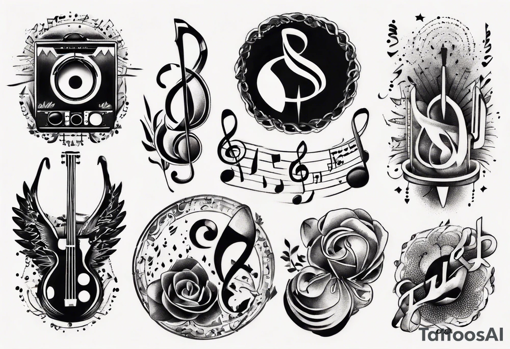 music tattoo idea