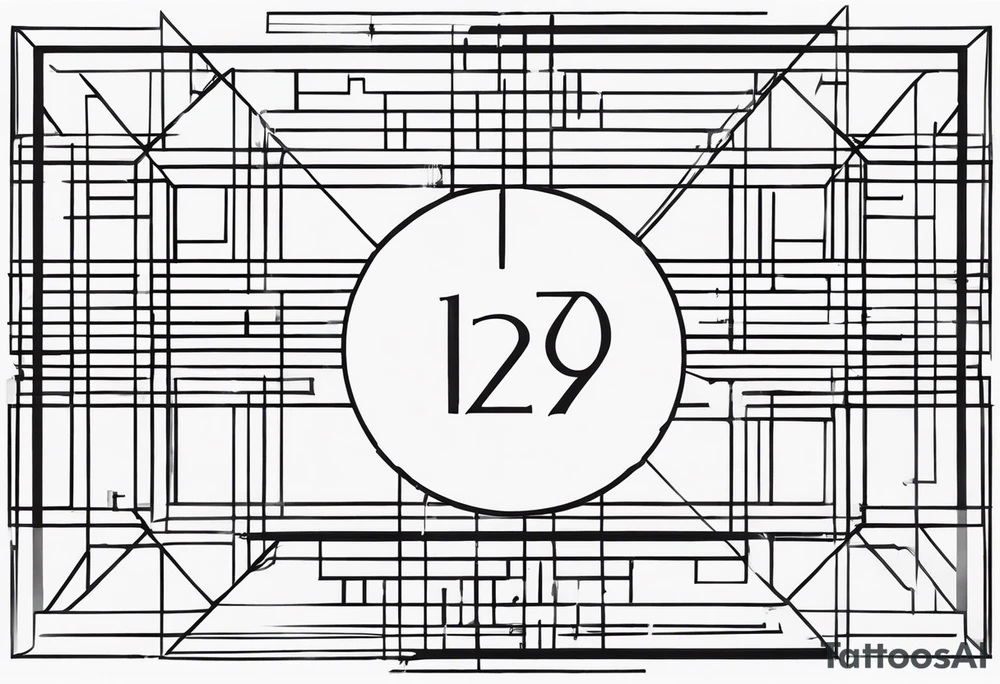 ⅓ fraction with simple design elements around or inside the numbers tattoo idea