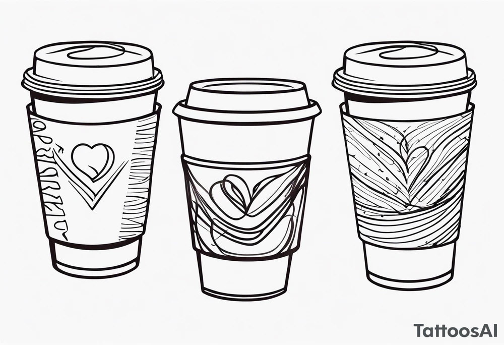 Coffee love tattoo idea