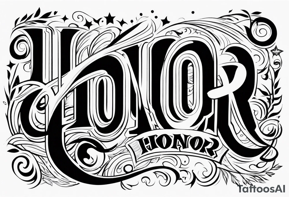 Honor tattoo idea