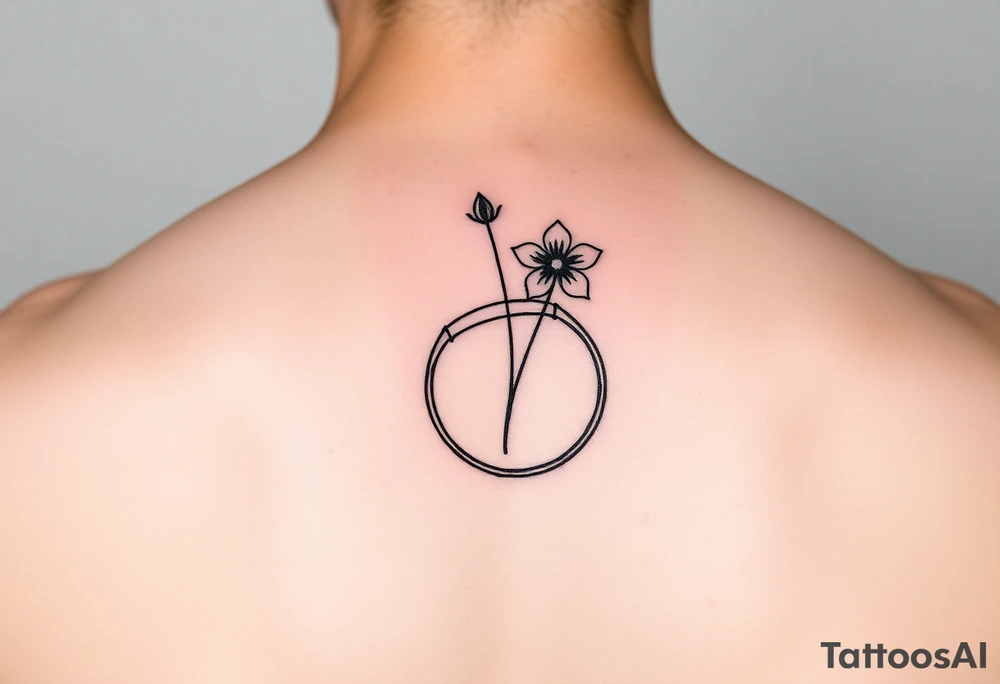 Snare drum with flower tattoo idea