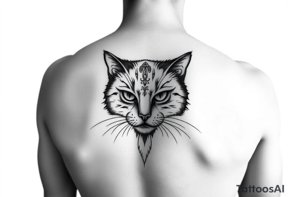 Black Cat tattoo idea