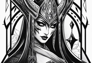 Phantom assassin from dota 2 tattoo idea