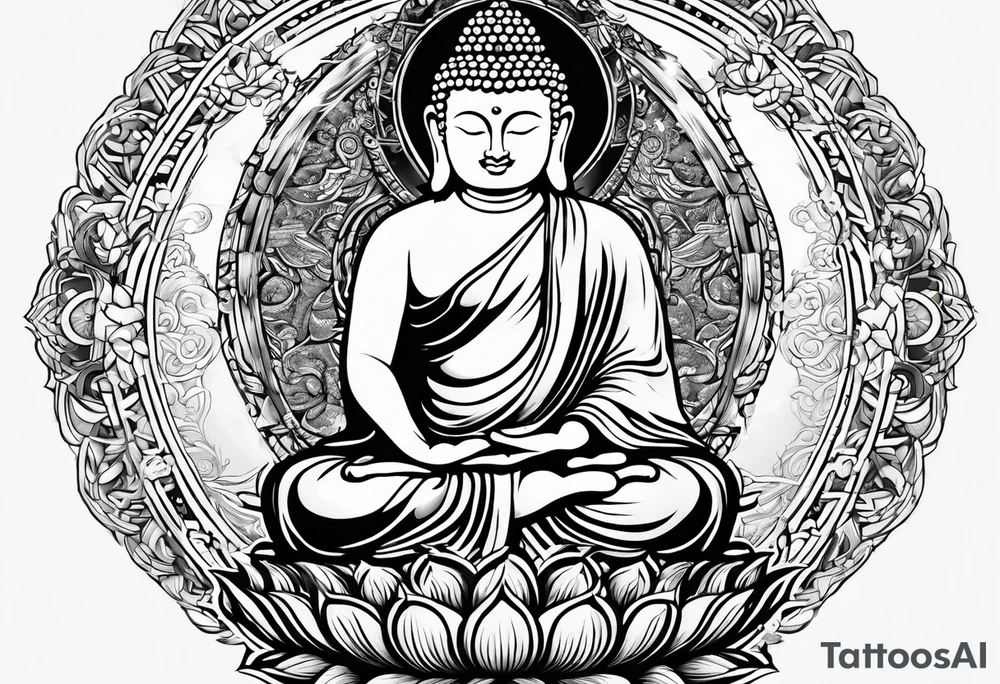 buddha, Jesus tattoo idea