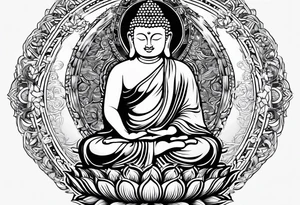 buddha, Jesus tattoo idea