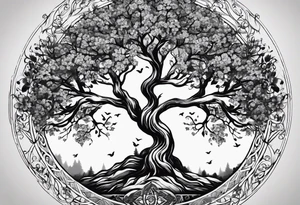 tree of life tattoo idea