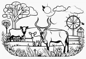 ANIMALS IN FARM tattoo idea