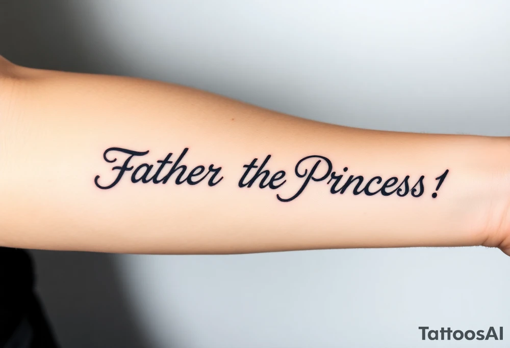 Father to the Princess tattoo idea