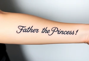 Father to the Princess tattoo idea