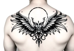 Aquarius theme mysterious screams power elegant and feminine tattoo idea