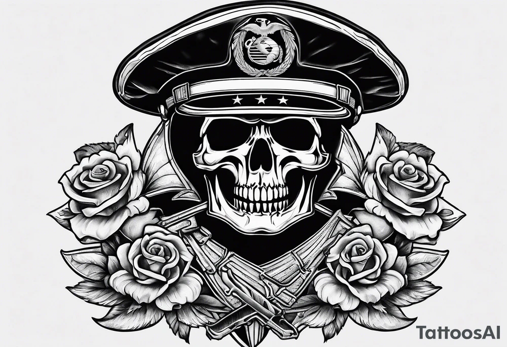 us Marine death tattoo idea