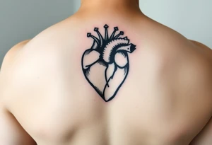 medieval heart woodcut tattoo idea