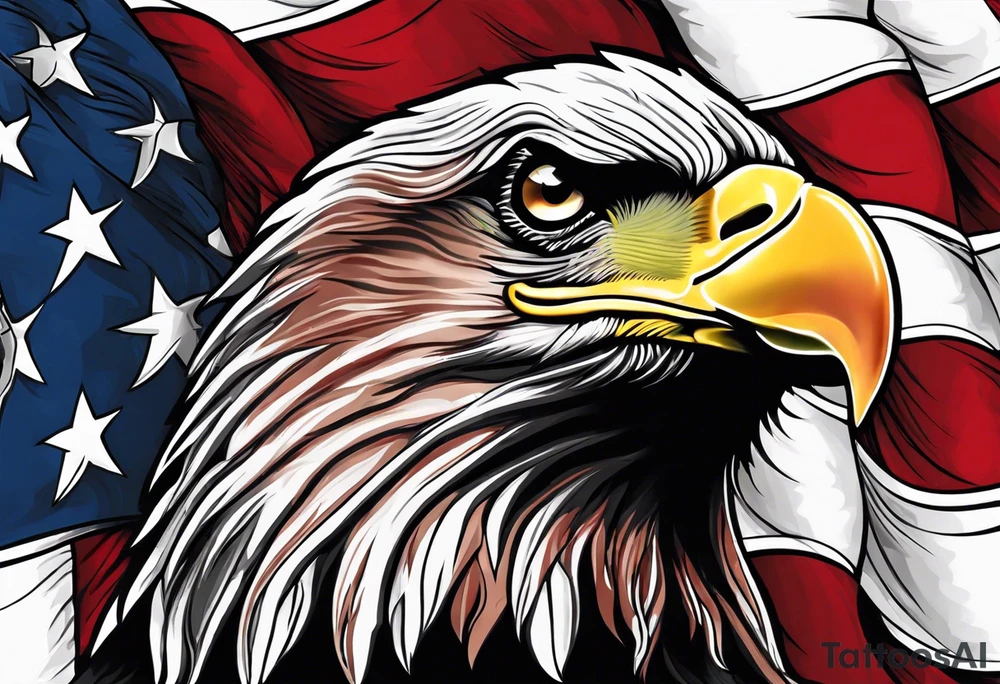 American flag tattoo idea