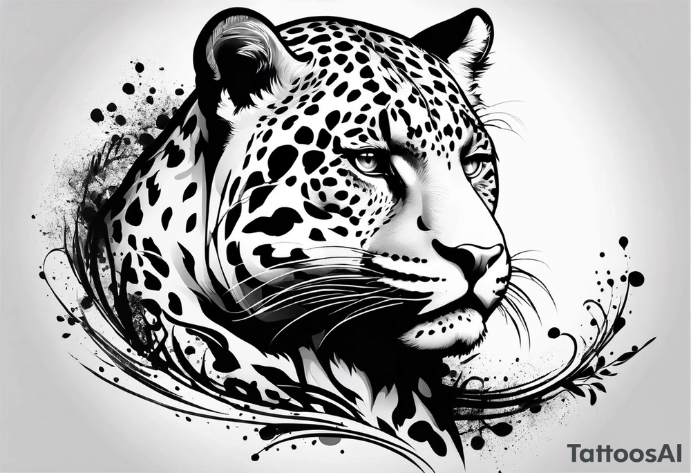 Jaguar head tattoo idea