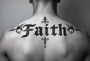 Name behind the neck cover up tattoo idea either faith related or ghetto chicano related tattoo idea