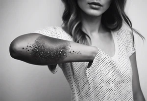 thin tattoo that wraps around arm and forearm tattoo idea