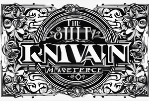 The name “Ivan” tattoo idea