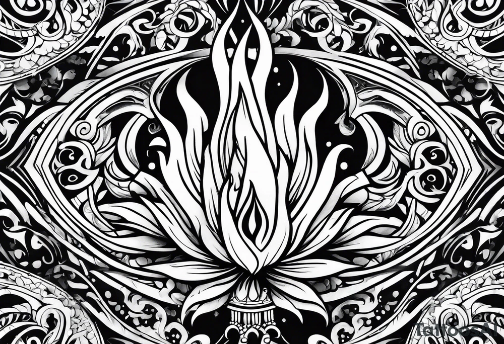flames tattoo idea