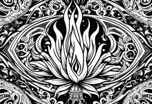 flames tattoo idea