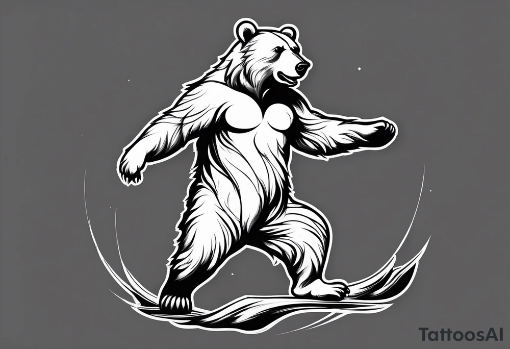 Dancing bear tattoo idea