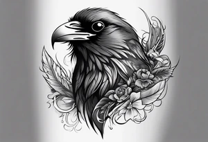 raven tattoo idea