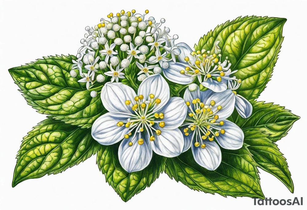 ageratina altissima (white snakeroot) tattoo idea