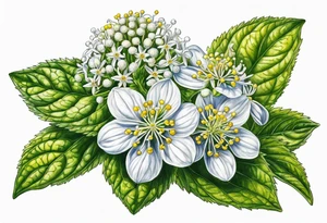 ageratina altissima (white snakeroot) tattoo idea
