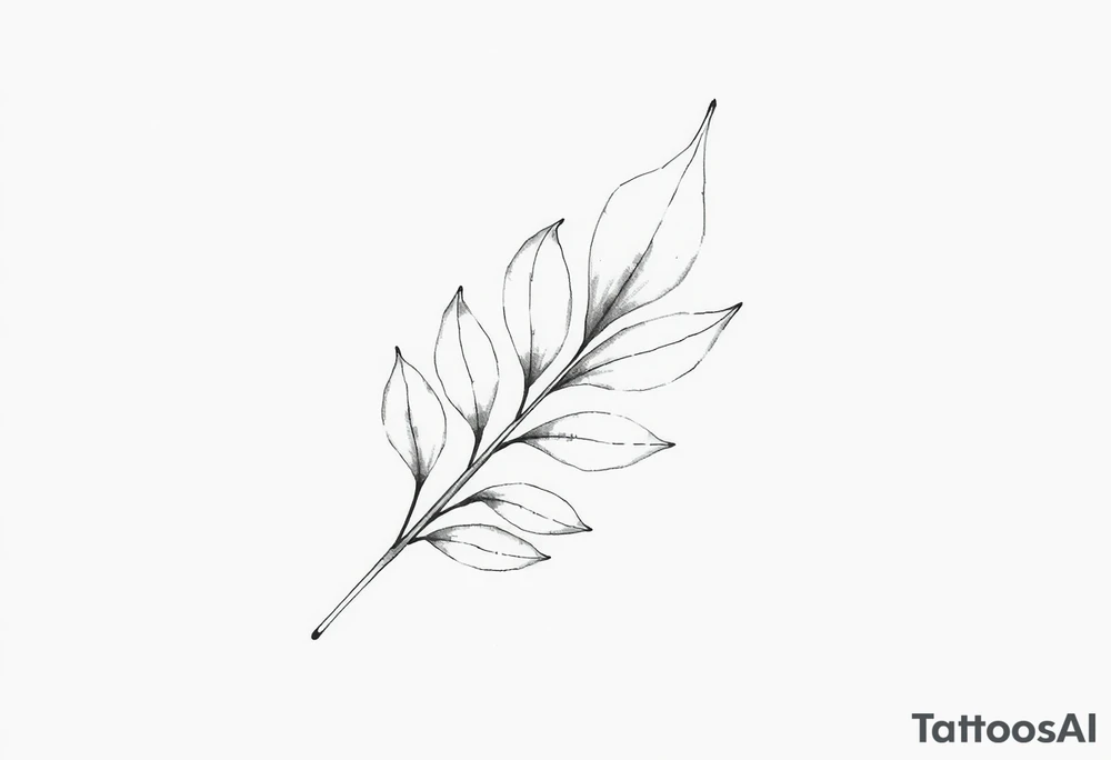 Bay leaf tattoo idea