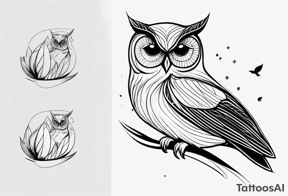 unique small feminine minimalist leaftattoo with an owl tattoo idea unique small feminine minimalist leaftattoo with an owl tattoo idea