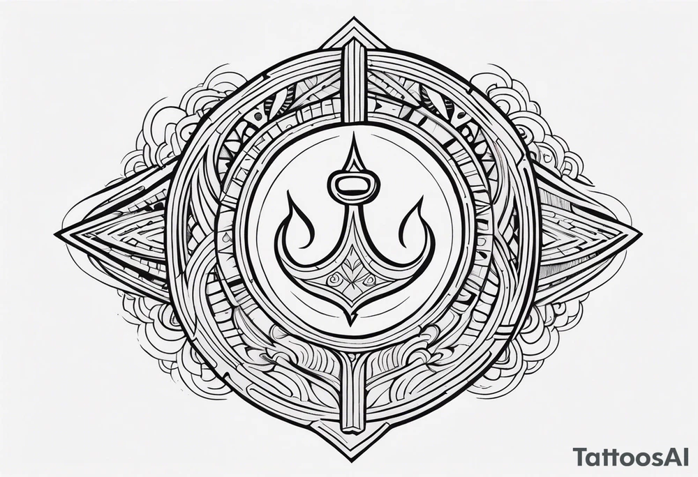 Polynesian hook tattoo tattoo idea