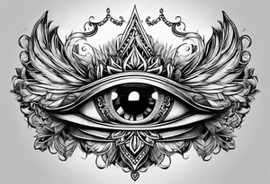 shit with eyes tattoo idea