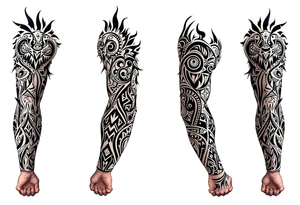 arawak Trinidadian indo tribe inspired tattoo idea