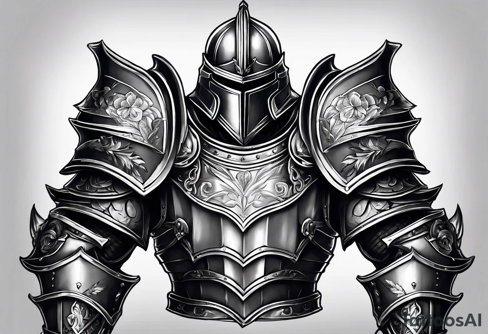 knight heavy armor tattoo idea