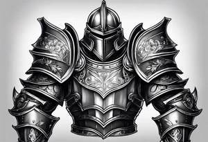 knight heavy armor tattoo idea