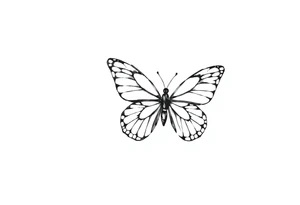 Chain link chain, butterfly, alan knutson you're my person tattoo idea