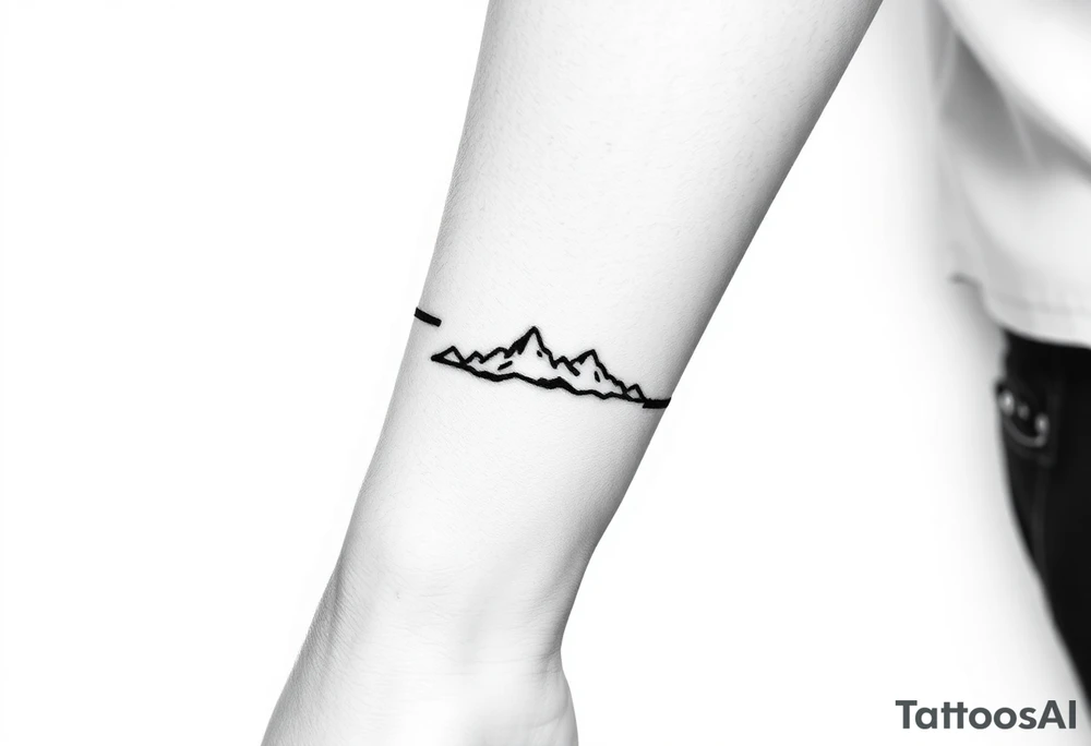 Silhouette armband tattoo idea