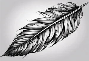 Feather forearm tattoo design tattoo idea