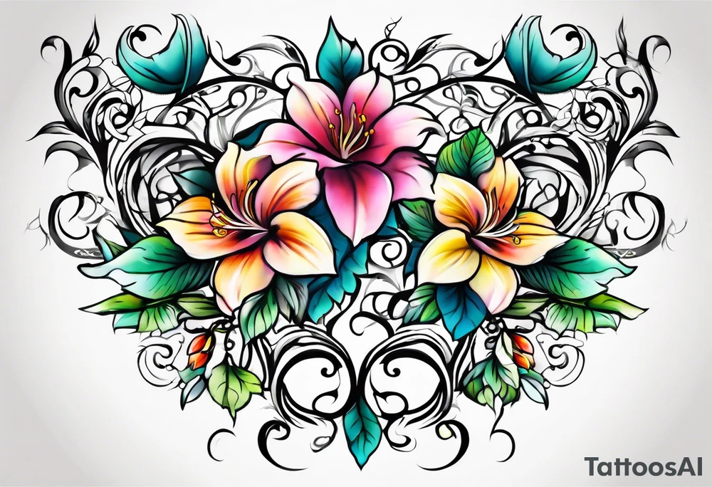 Longer Vines of Flores tattoo idea