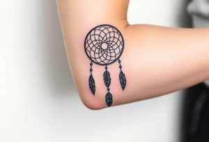 dreamcatcher with feathers for the memory of my grandma tattoo idea